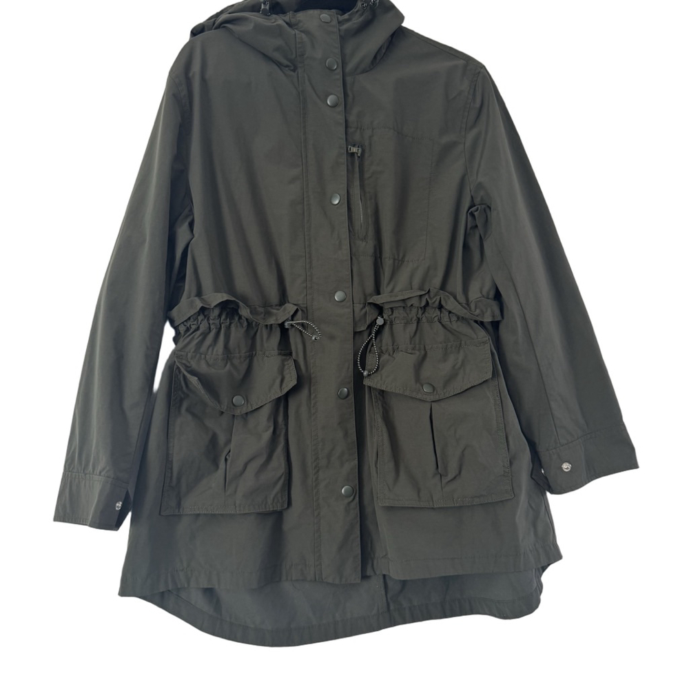 J.Crew Olive Green Perfect Lightweight Utility Jacket M - Picture 2 of 10